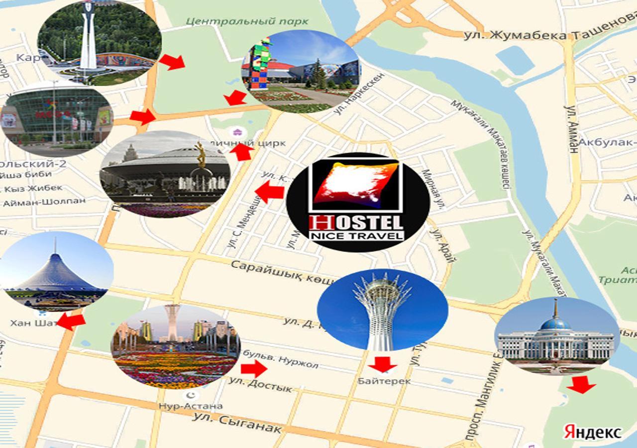 Hostel Nice Travel Astana Extérieur photo